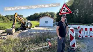 Dammwachthaus der Neubau 2024 im Naturschutzgebiet in AltDettenheim am Hochwasserdamm XXX [upl. by Fidellia]