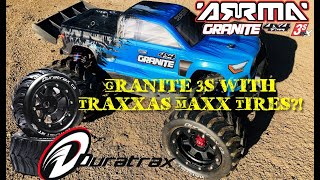 Arrma Granite 4WD blx 3s Upgraded with Duratrax 28 Belted Tires josephsrc [upl. by Plante978]