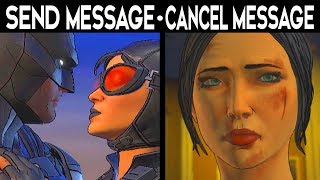 BATMAN Telltale Season 2 Episode 3 CHOICE CANCEL MESSAGE  SEND MESSAGE [upl. by Millwater]