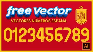 Vector Tipografía España Euro 2024 FREE DOWNLOAD [upl. by Eenaj]