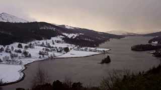 Winter Queens View Loch Tummel Highland Perthshire Scotland [upl. by Larcher]