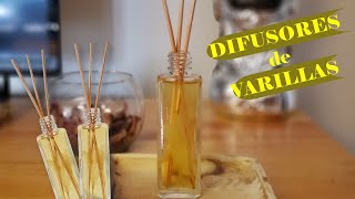 Difusores de aromas de Varillas o Mikado con alcohol y flores  Aromaterapia  DIY  Craft [upl. by Yracaz]