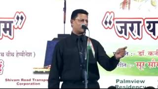 Col  Dr  V P Singh  Recites his famous poem quot AADMI quot [upl. by Suryt]