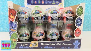 PJ Maks Collectible Mini Figures Surprise Egg Stickers Opening Review  PSToyReviews [upl. by Carmelle312]