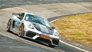 Porsche 718 Cayman GT4 RS Weissach  NURBURGRING REVIEW [upl. by Eleira]