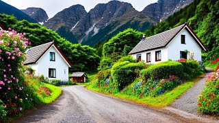 Driving in SWISS  Walenstadt  One of the most beautiful Village in Switzerland 4K [upl. by Eradis]