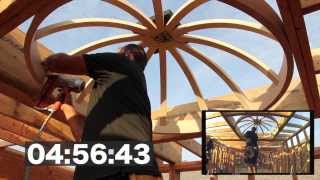 Dome Ceiling Construction in 4 minutes and 58 seconds Universal Dome Kit [upl. by Rosenblatt]