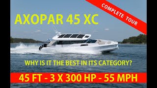 Axopar 45 XC  Probably the best weekender in the world An adventure boat sporty and comfortable [upl. by Dorkas952]