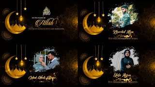 Muslim wedding invitation non copyright templates  Save The Date [upl. by Asfah]