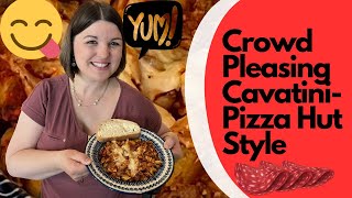 The BEST Pizza Hut Style PastaSo Easy and Delicious Cavatini recipe [upl. by Yvehc]