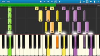 Pink Floyd  Goodbye Blue Sky Piano Tutorial  Synthesia [upl. by Iives]