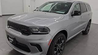 2021 DODGE DURANGO SXT PLUS AWD BLACKTOP BILLET SILVER 4K WALKAROUND 14656Z SOLD [upl. by Coshow]