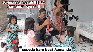 sepeda baru dari ayah bella ArifinClp [upl. by Lomaj]