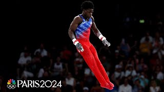 Frederick Richard GOES BIG on high bar during allaround final  Paris Olympics  NBC Sports [upl. by Barb]