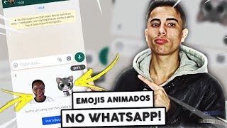 Como criar emojis animados para o WhatsApp  Animojis no Android [upl. by Muirhead939]