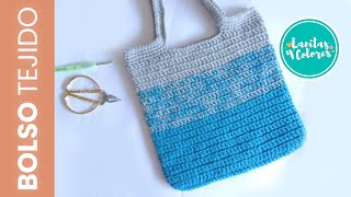 💖COMO TEJER bolso a ganchillo o crochet paso a paso  Lanitas y Colores tutoriales en español [upl. by Ocana]