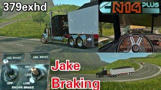 N14 Jake Braking Down Hills with 68 Tons ETS2 [upl. by Attenwahs]