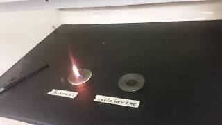 Butanol and cyclohexene combustion reaction [upl. by Nadine]