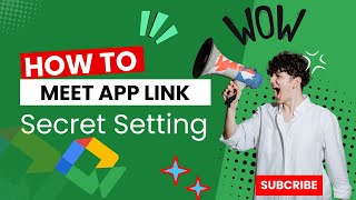 How to Create Link On Google Meet App meetapp [upl. by Mcroberts]