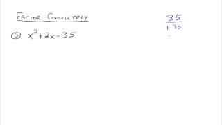 Factoring Trinomials Part 1 [upl. by Ahsirhcal649]