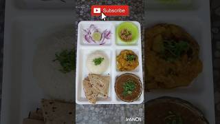 Lunch Thali Thali Ideas Lunch Ideas Indian Lunch virallunch ytshorts subscribe trending [upl. by Gaves]