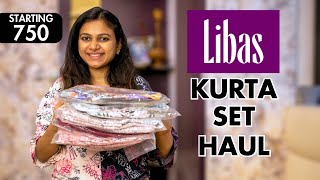 Libas Kurta Set Haul  Must Have Collection for Your Wardrobe  Basic With Divya [upl. by Armahs]