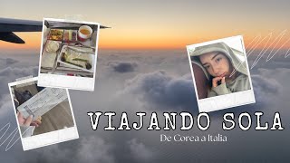 Viajando 13 horas sola en Avión de Corea del Sur a Italia🇮🇹✈️ TRAVEL VLOG [upl. by Oirottiv]