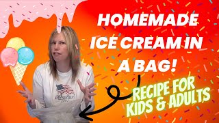 Homemade Ice Cream in a Bag at Home DYI Fun and Tasty Science Activity for Kids [upl. by Ennovad741]