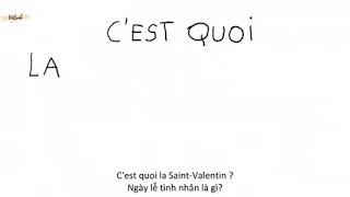 Un jour une question  Le SaintValentin [upl. by Eelirrem]