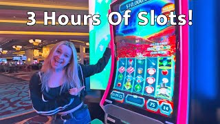 3 Hours Of Awesome Slot Play In Las Vegas [upl. by Ianaj]