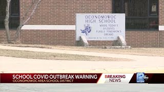 School COVID outbreak warning [upl. by Eidnahs]