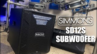 Simmons DA12S 12quot Powered Drum Subwoofer Unboxing and Initial Reaction Review [upl. by Ennayhc]