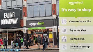 Amazon Fresh ‘Go’ launch first CASHIERLESS Grocery Store in the UK today in London Ealing  shorts [upl. by Bruns456]