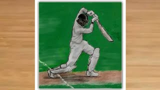 How to draw test indian Cricket player  Drawing Cricket player  Cricket player drawing  cricket [upl. by Rankin]