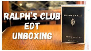 Ralph Lauren Ralphs Club EDT unboxing amp first impressions [upl. by Nohcim]