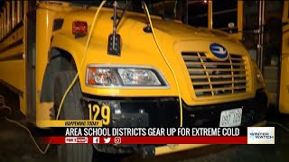 Area schools buses gearing up for cold weather [upl. by Hirst176]