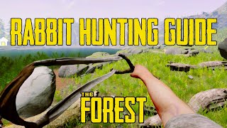 How to hunt Rabbits  find Rabbit Fur  The Forest Guide [upl. by Scurlock]