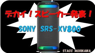 デカイスピーカーSONY「SRS XV800」登場！ナオヤがレビュー！ [upl. by Etteraj330]