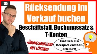 Rücksendung im Verkauf buchen Beispiel einfach erklärt  BwR [upl. by Ahsemo]