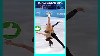 PATINAÇÃO ARTÍSTICA DUPLA DIFERENCIADA shorts [upl. by Terina]