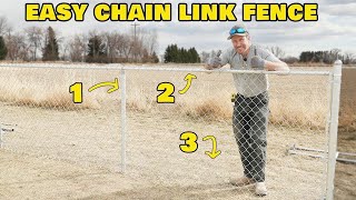 How To Install Chain Link Fence The Easy Way [upl. by Kilby]