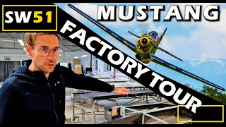 SW51 Mustang Factory Tour Military Aircraft now a KIT [upl. by Htaeh]