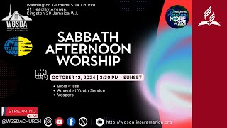 PART 2  Sabbath Afternoon Worship  Bible Class  AY Service  Vespers  Oct 12 2024 [upl. by Ainekahs381]