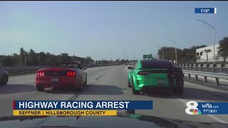 Tampa street racer leads trooper on 140 mph chase down I75 FHP says [upl. by Aciraj]