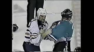 Louie DeBrusk vs Todd Ewen Round 2 [upl. by Fabiola]