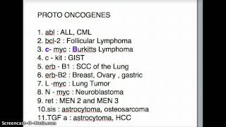 USMLE PROTO ONCO GENES [upl. by Eeleimaj]