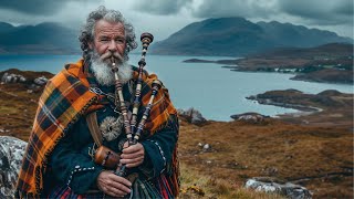 Bagpipe Uilleann Pipes l Celtic Music with Beautiful Scenery of Scottish Highlands  Music Therapy [upl. by Alister522]