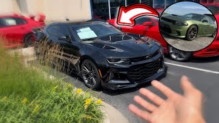 TRADING IN MY SCAT PACK FOR A CAMARO ZL1  800 HP [upl. by Nauqyaj745]