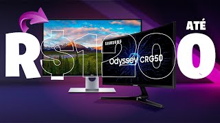 TOP 5 MONITORES GAMER ATÉ 1200 REAIS 144Hz ULTRAWIDE QUADHD CURVO [upl. by Haimaj]