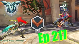 Ep 217 OW2 Bronze to GM Reinhardt Only [upl. by Ardys]